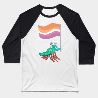 Mantis Shrimp Lesbian Pride! Baseball T-Shirt